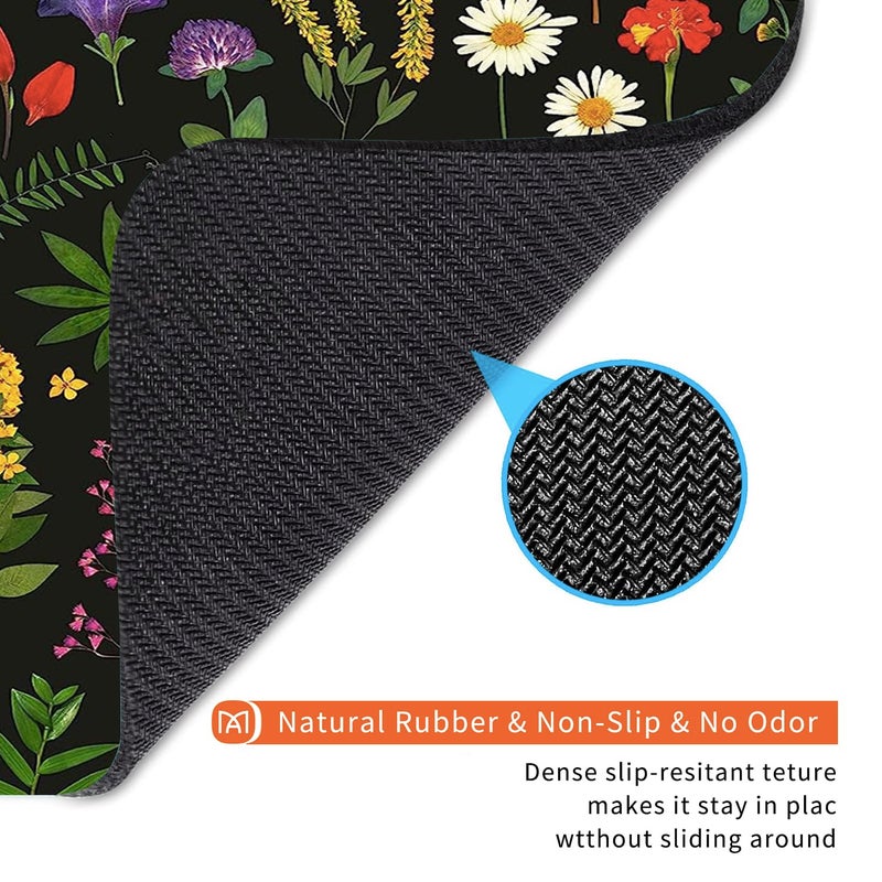 Armanza Square Mouse Pad Flowers,Personalized Premium-Textured Custom Mouse Mat Design,Washable Mousepad Lycra Cloth,Non-Slip Rubber Base Computer Mouse Pads for Wireless Mouse - Image 5